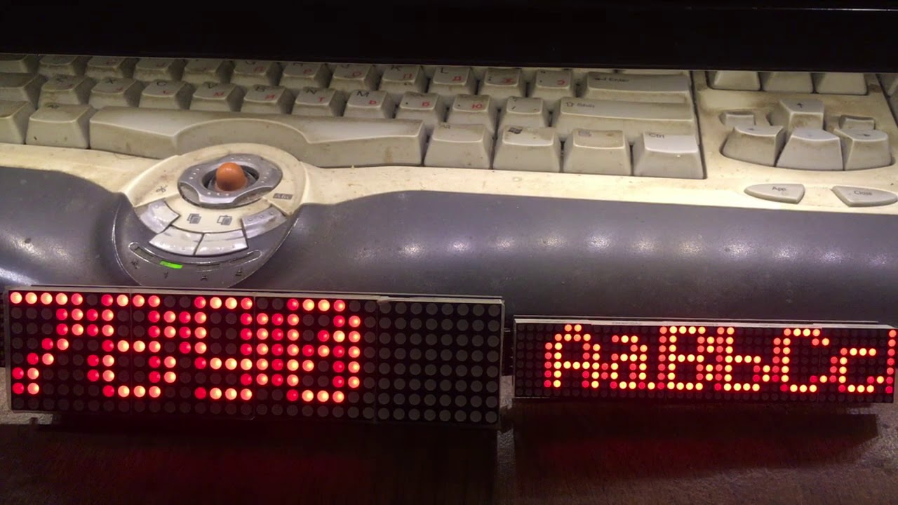 Матрица 8х8 точек 20х20 мм - YouTube