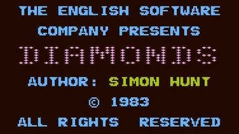 diamonds for Atari 8-bit (demo mode)