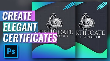 How to create an elegant certificate in Photoshop