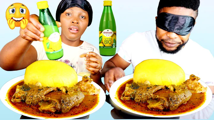 LEMON JUICE BLINDFOLD PRANK ON MY HUSBAND 🤣*WRONG* IDEA | FUFU AND BANGA SOUP MUKBANG
