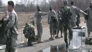 AFN Daegu - Service members in Korea take part in a simulated decontamination CBRN exercise