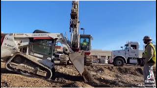 Backfilling a storm drain…
