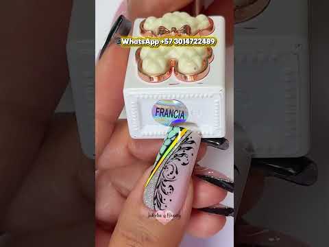 💕Decoración En Uñas Con Técnicas Comerciales💅💫 #uñascomerciales #tecnicasuñas