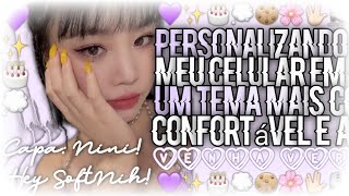 ╭┄─ ׄ ۪ ♪⃝ ׄ 𓈒 💜 ׄ ִ ﹖Personalizando Meu Celular Com Vocês Em Um Tema Mais Confortável! screenshot 5