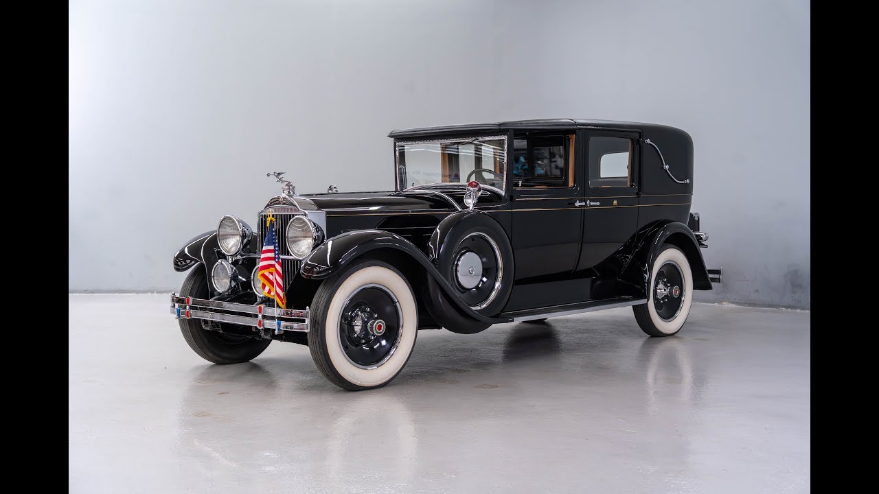 1929 Packard 640 Custom Eight Town Car Limousine - YouTube