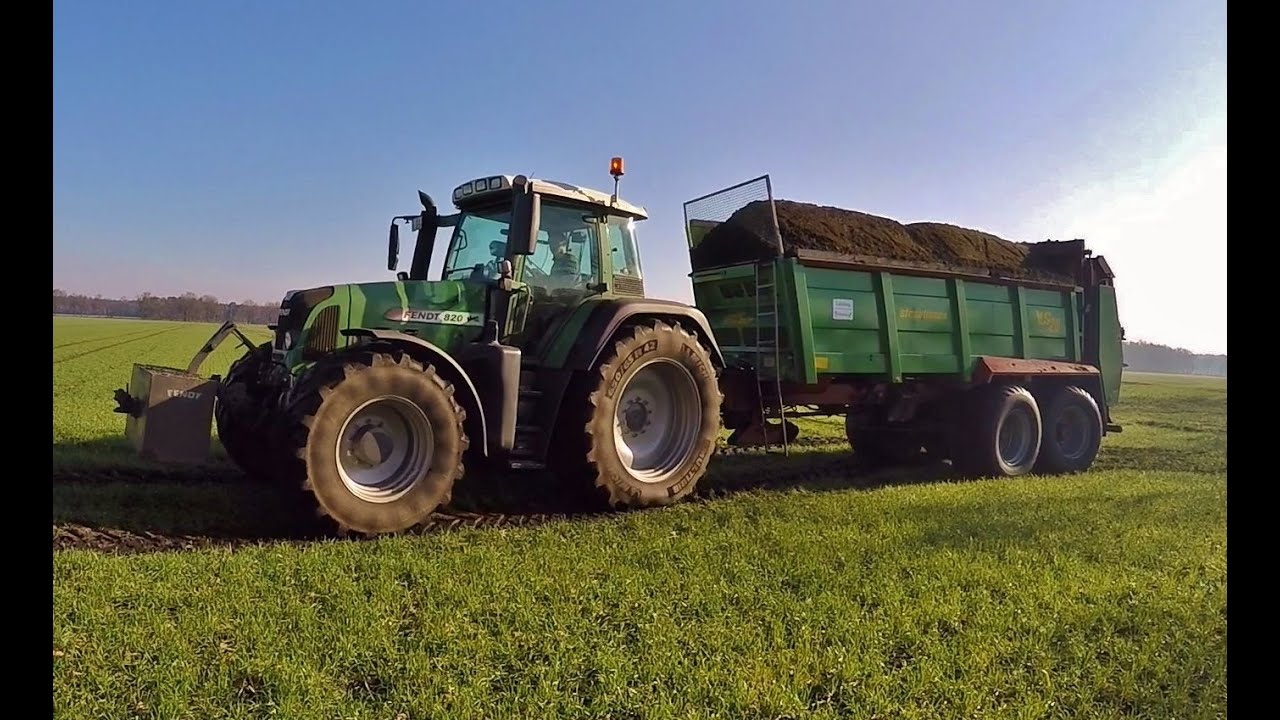 Substrat streuen - Fendt Vario 820 & 818 mit Strautmann Streublitz VS18*Cabview*HD*GoPro*