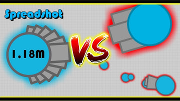 Diep.io - Stacking with Spread [1/4] (Spread Shot 1.18m - FFA) (OUTDATED!)