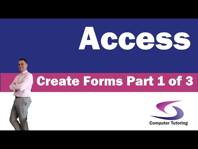 Using Form Wizard in Access 2016 - Creating an Access database