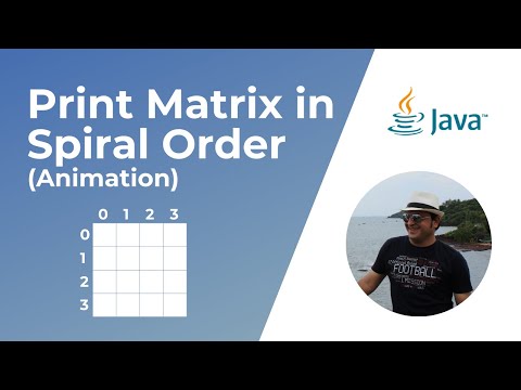 Print a given matrix in Spiral form | Animation | Coding Interview Question