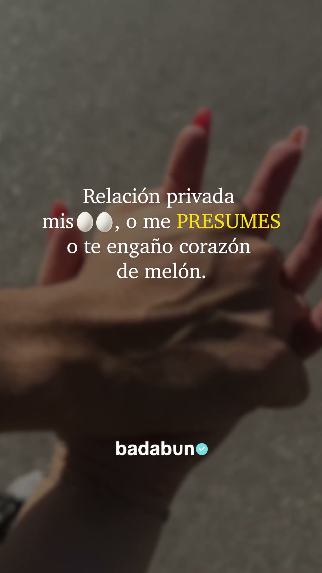A mi me presumes ?