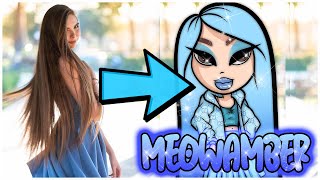 TURNING MEOWAMBER INTO A BRATZ DOLL | BRATZ SPEED ART #shorts​​