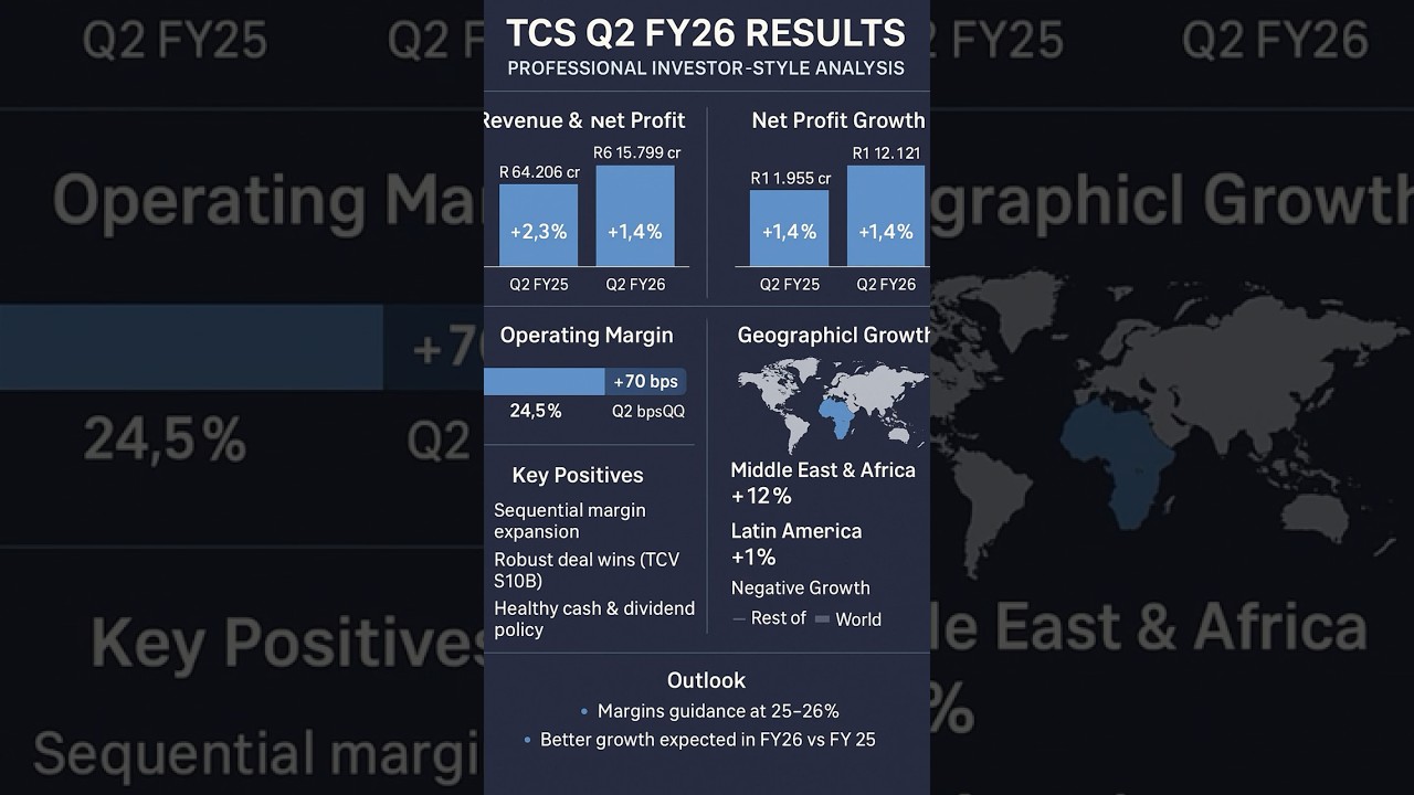 TCS Q2 Net Profit UP 1.4%: Why The Positive Outlook Remains! 📈