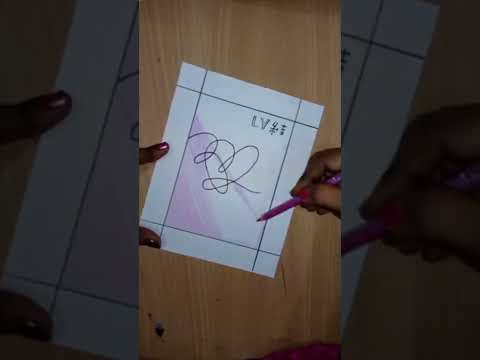 💜BTS 💜  LOVE YOURSELF 'ANSWER' ALBUM Heart Drawing 💜