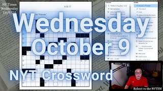 Feeling nitpicky today [0:14/3:21]  ||  Wednesday 10/9/24 New York Times Crossword