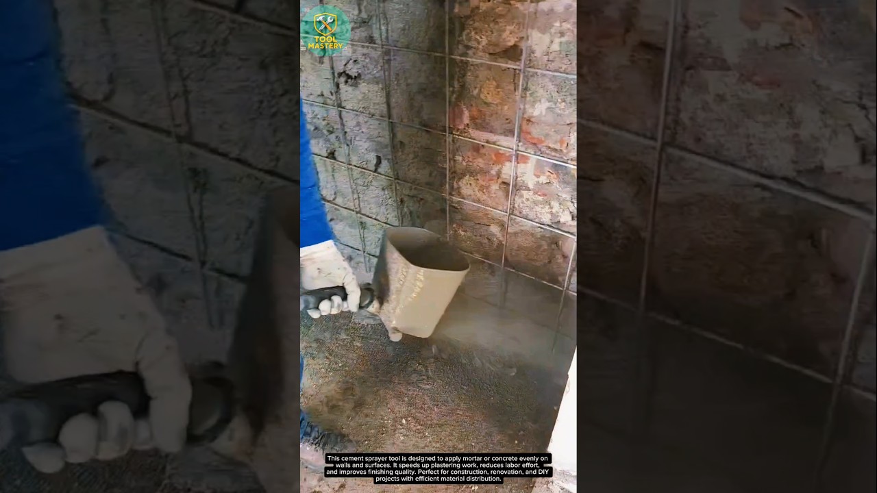 Amazing Cement Sprayer Tool for Fast Wall Plastering | DIY Concrete Spraying Machine