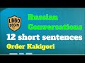 Russian Conversations for Beginners | 12 short sentences | Order Kakigori｜English subtitles