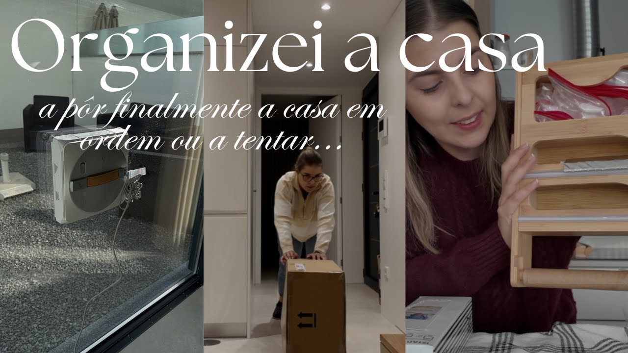 Organização da casa 🧺 testei robô que limpa janelas