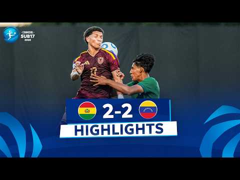 BOLIVIA vs. VENEZUELA [2-2] | RESUMEN | CONMEBOL SUB17 | FASE DE GRUPOS