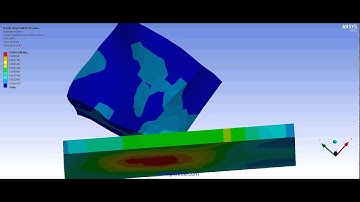 ANSYS WB Explicit Dynamics FEA - Drop Test simulation of a jelly cube