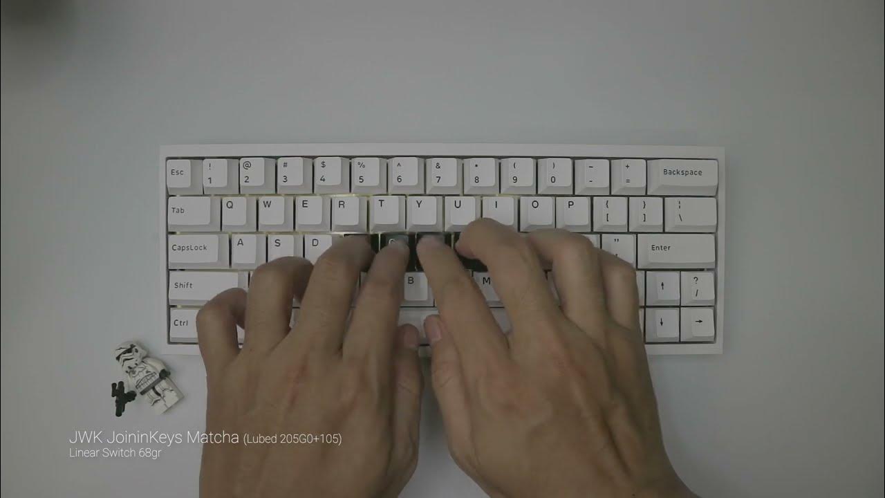 JWK JoininKeys Matcha Linear Switch 68gr (Stock & Lubed) Switch Sound