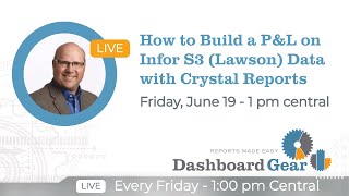 How to Build a P&L on Infor S3 (Lawson) Data with Crystal Reports