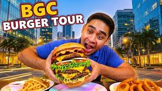 Eating the BEST Burgers in BGC🇵🇭! Top 3 Burgers to try in BGC