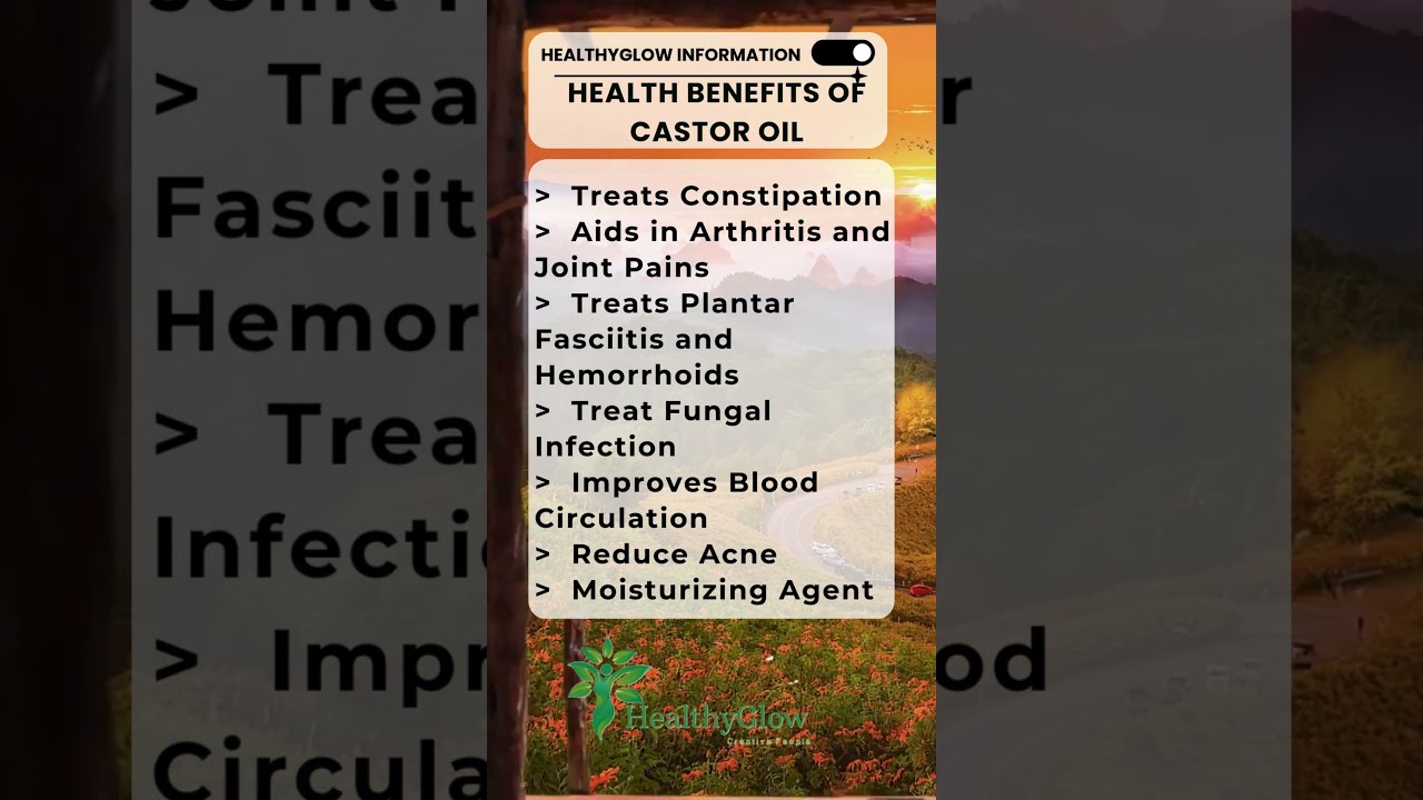 Health Benefits Of Castor Oil
