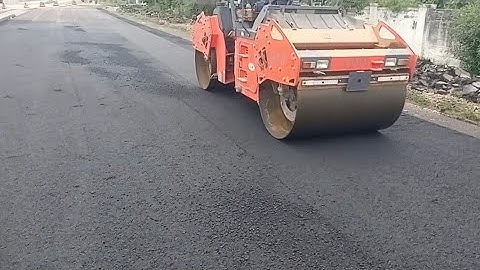 Flexible Pavement Laying // DBM Laying // Sensor Paver Machine // #video #highway #fourlane