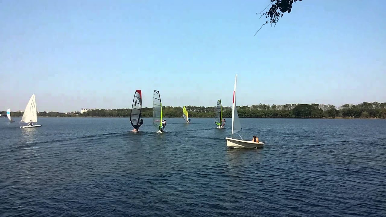 windsurf racing part1 13/01/2015 YouTube