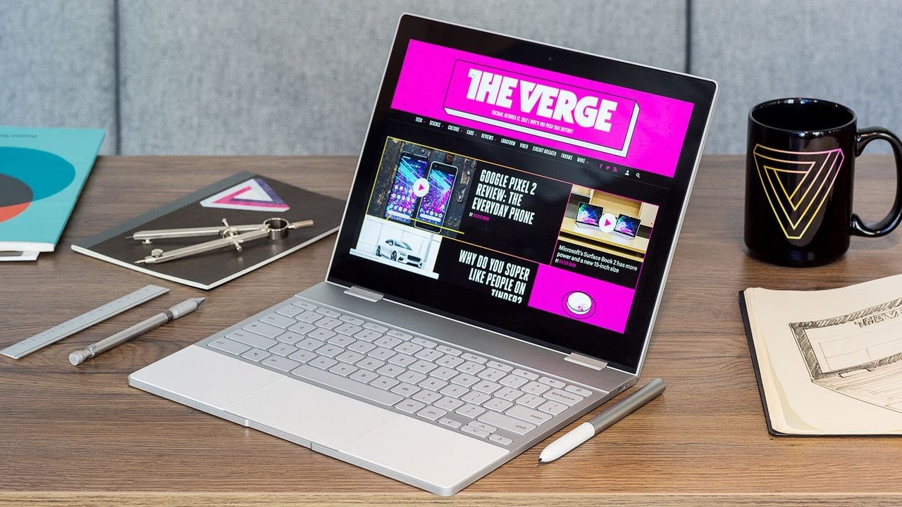 Video till The Verge recenserar Google Pixelbook