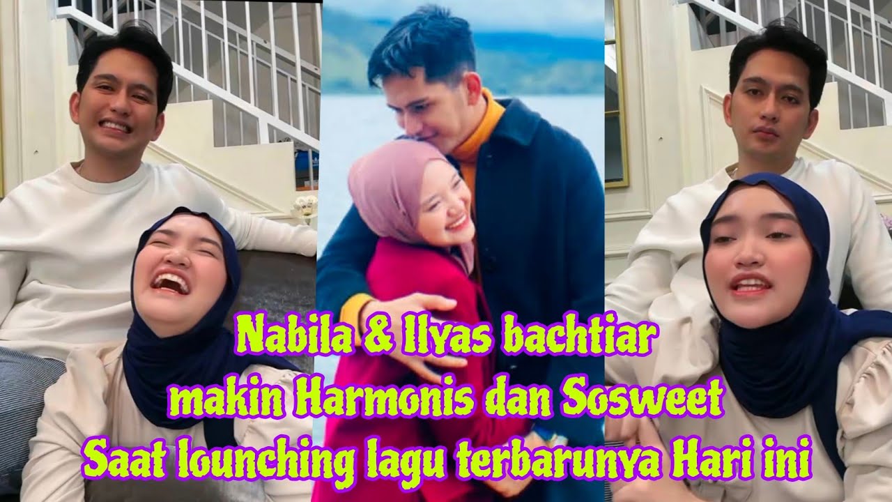 Nabila & Ilyas bachtiar makin harmonis & sosweet saat menunggu lounching lagu terbarunya hr ini