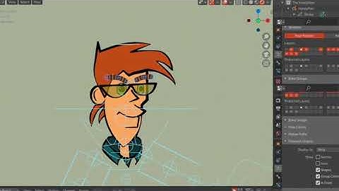 Blender  Animation Tutorial - How to Rig a 2D Character! Part 11 - Grease Pencil -  Rigify Addon