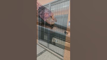 Folded screen door, sliding push and pull, fingerprint password lock