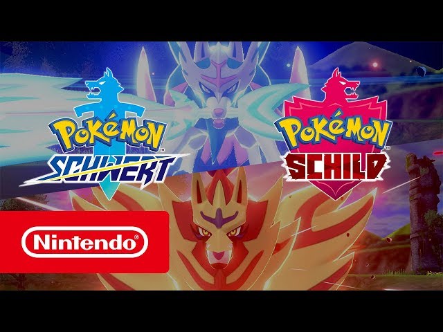 Pokémon Schwert & Pokémon - Switch) Übersichtstrailer YouTube Schild – (Nintendo