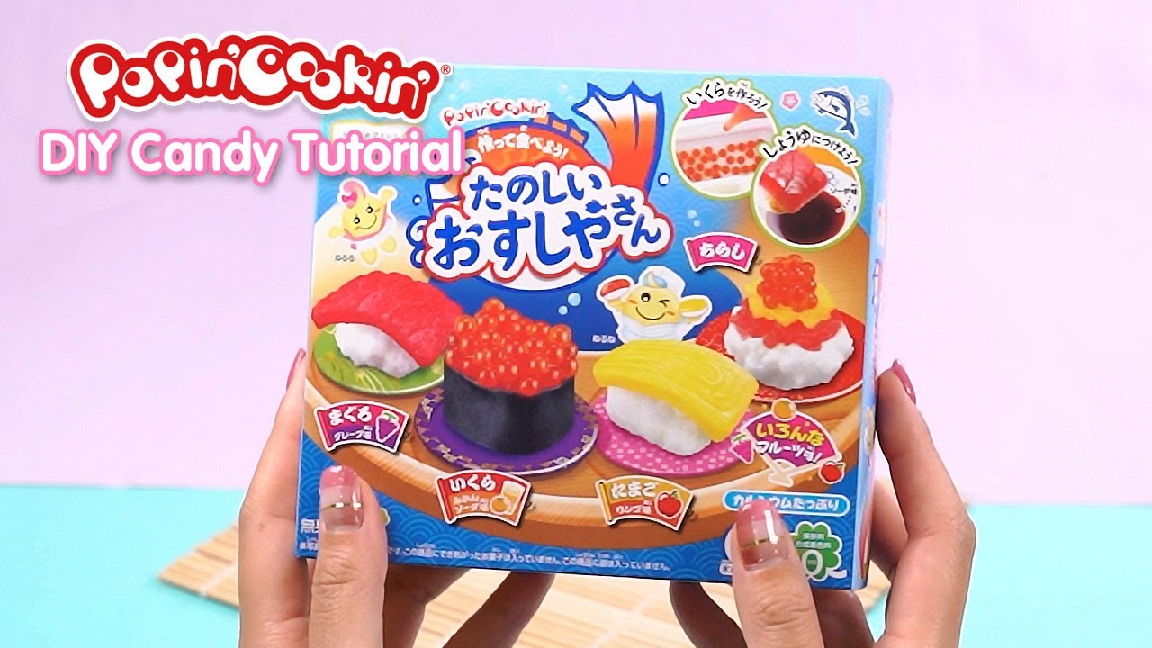 Kracie Popin' Cookin' Diy Japanese Candy Kit, Tanoshii Sushi Shop