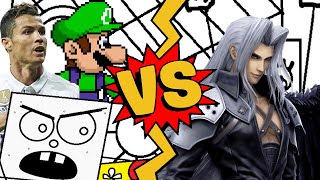 M.u.g.e.n Battles Luigidoodlebobcristiano Ronaldo Vs Sephiroth