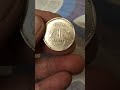 1 Rupee 1990 coin kolkata mint Extremely rare with plain edge variety in fine condition.