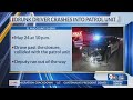 Man arrested for DWI after crashing into Sheriff’s patrol unit