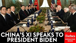 WATCH: China's President Xi Jinping Delivers Direct Message To President Biden During CA Meeting