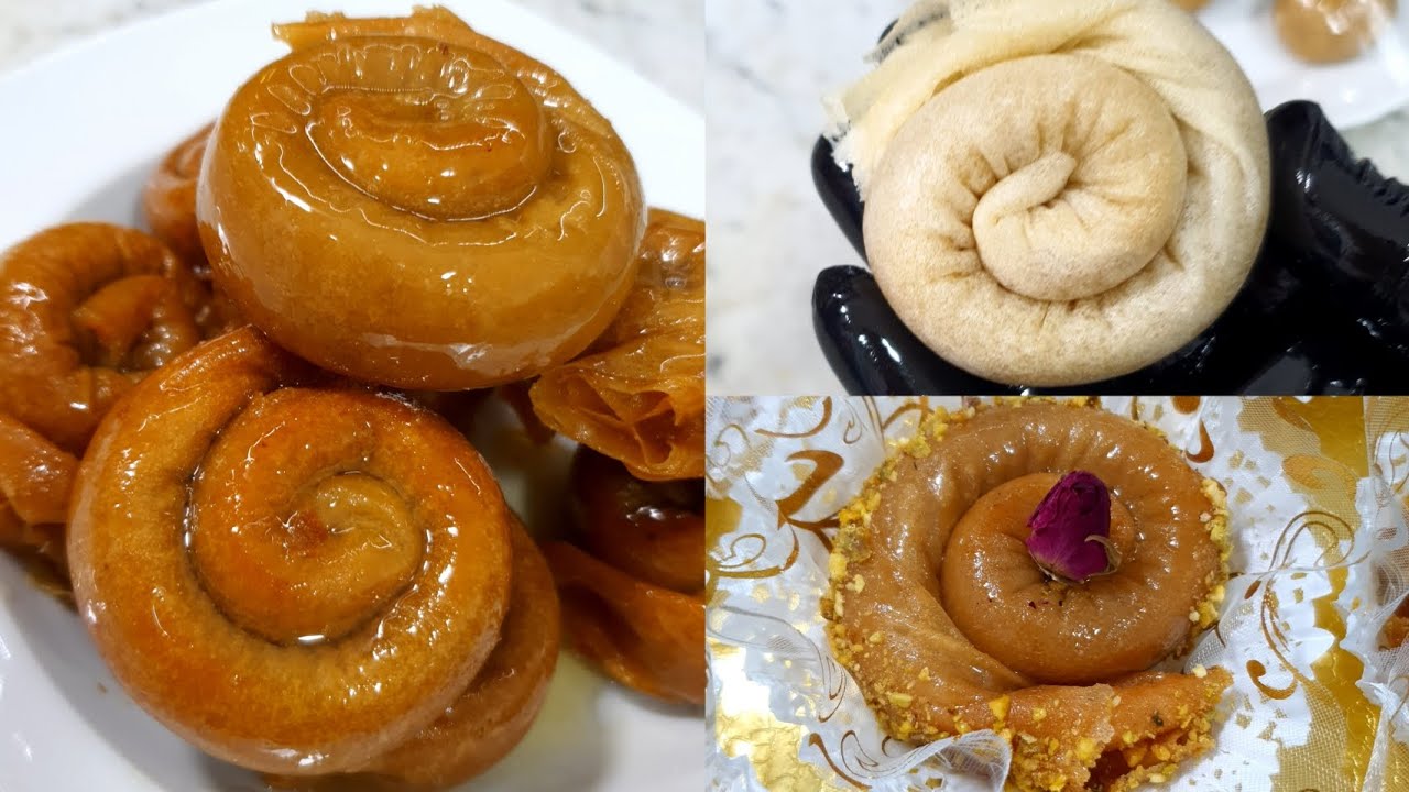 محنشة جوز و لوز معسلة للقلب ...🍯 بديول من أسهل الوصفات