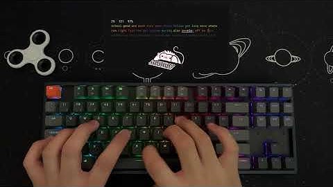 Typing Test - Keychron K8 | Gateron Browns | Lubed