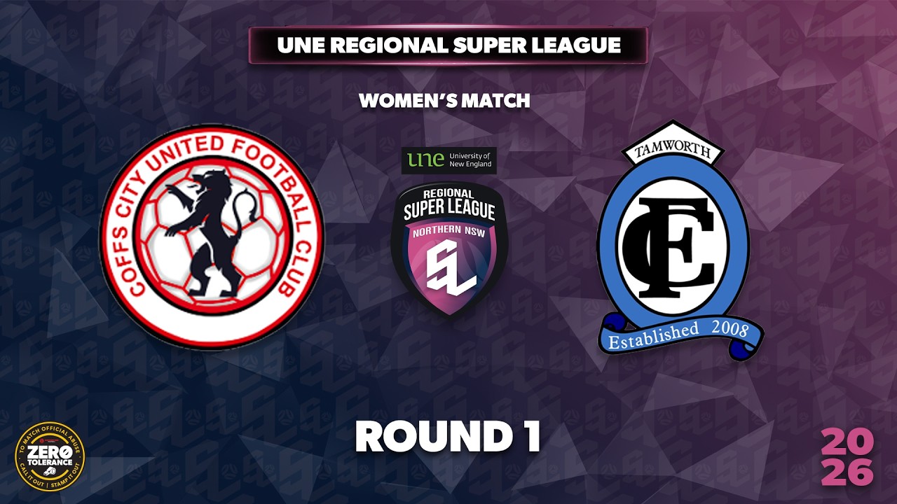 UNE RSL Women's Round 1 - Coffs City United v Tamworth FC