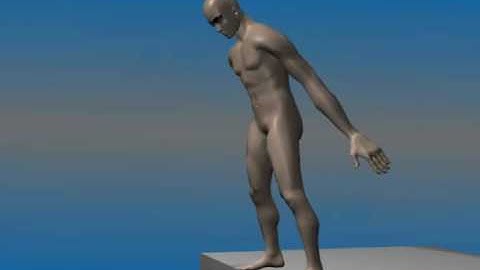 Animation Test -  Blender + BVH + Makehuman model