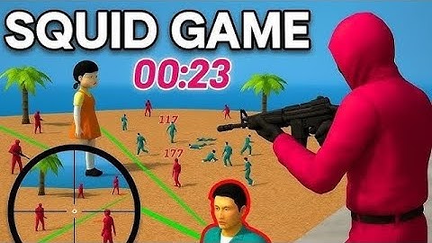 PART 752 🚷 SQUID GAME 3D ANDROID PLAY WITH K SNIPER CHALLENGE 💔#jondada #squidgame 
