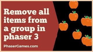 Remove all items from a group in Phaser 3