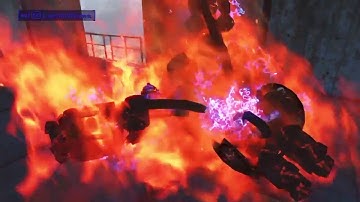 Over-powered assaultron vs sentry bot (Fallout 4)