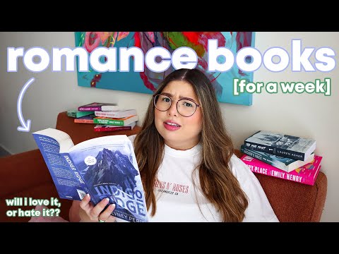 reading romance books for a week... 💖✨🎀 a reading vlog!