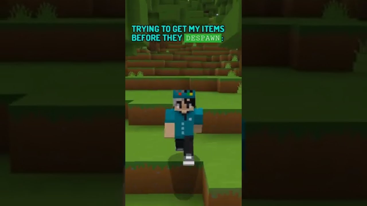 TRYING TO GET MY ITEMS IN MINECRAFT BEFORE THEY DESPAWN | Tackyed