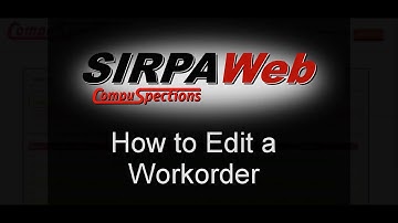 How to Edit a Work Order