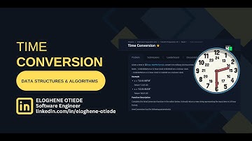 SOLVED & EXPLAINED -  Time Conversion (JavaScript) |  Data Structures & Algorithms